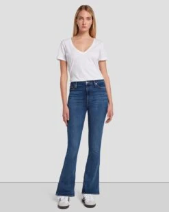 7 For All Mankind Tailorless No Filter UHR Skinny Boot In Blue Star -7 For All Mankind 7U633550 BST 2