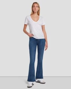 7 For All Mankind Tailorless No Filter UHR Skinny Boot In Blue Star -7 For All Mankind 7U633550 BST 6