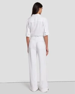 7 For All Mankind Tailorless Denim Lustre Modern Dojo In Brilliant White 11 7 For All Mankind Tailorless Denim Lustre Modern Dojo In Brilliant White -7 For All Mankind 7U638786 BW0 4