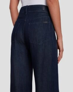 7 For All Mankind Tailorless Denim Lustre Dojo Trouser In Dark Rinse -7 For All Mankind 7U638C86 DR3 5