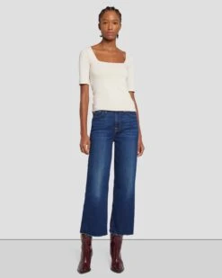 7 For All Mankind Cropped Alexa In Dian