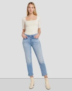 7 For All Mankind Luxe Vintage Josefina In Must
