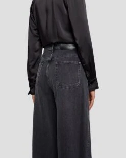 7 For All Mankind MANKIND Zoey Super Wide Leg In Licorice 10 7 For All Mankind MANKIND Zoey Super Wide Leg In Licorice -7 For All Mankind 7U649C31 LIR 5