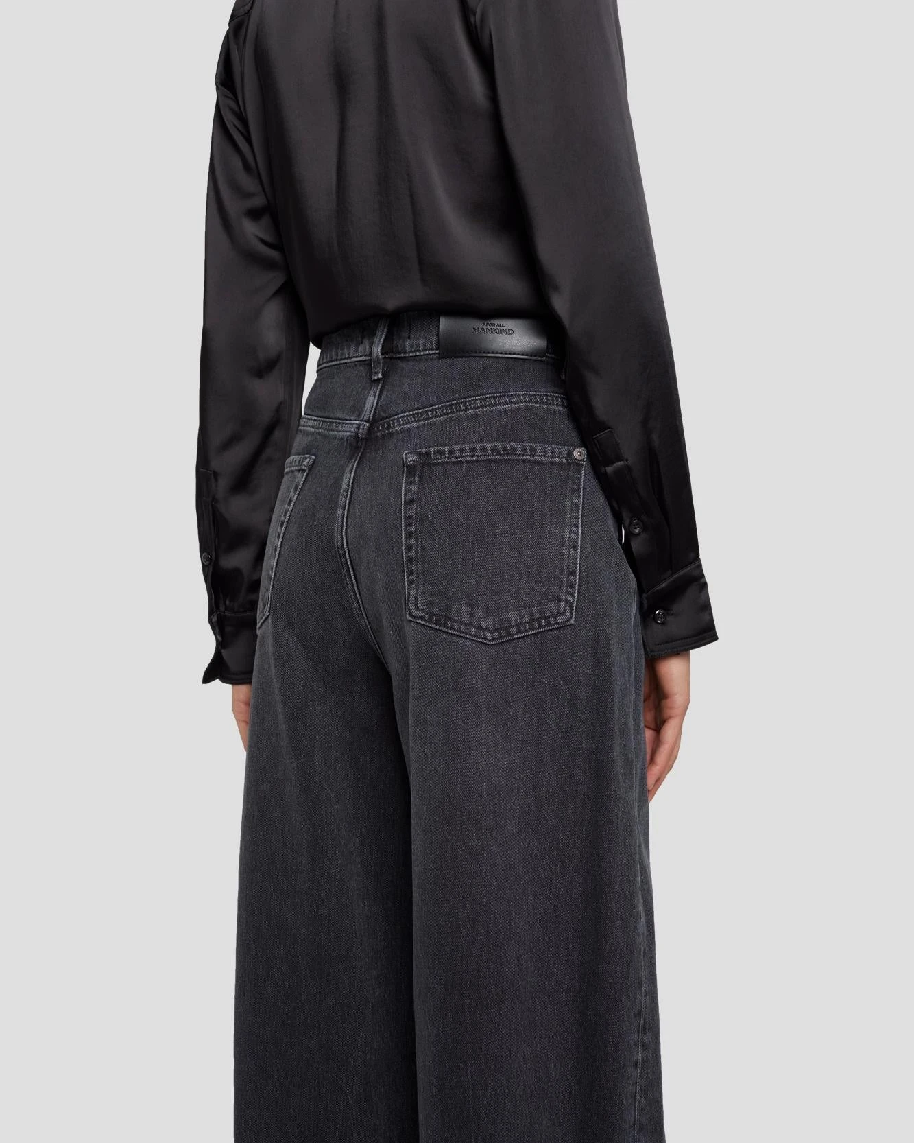 7 For All Mankind MANKIND Zoey Super Wide Leg In Licorice 6 7 For All Mankind MANKIND Zoey Super Wide Leg In Licorice - Image 4