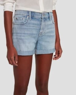7 For All Mankind Broken Twill Mid Roll Short In Coco Prive -7 For All Mankind 7U702067 CP2 3