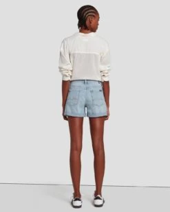 7 For All Mankind Broken Twill Mid Roll Short In Coco Prive -7 For All Mankind 7U702067 CP2 4