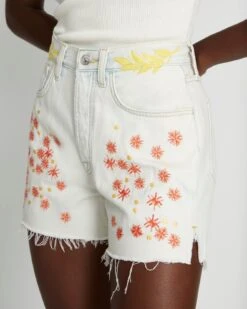7 For All Mankind Ruby Easy Short In Bleach Out -7 For All Mankind 7U746555 OUT 3