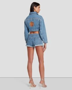 7 For All Mankind 7FAM X ADR Cropped Jacket In Babe -7 For All Mankind 7U758C10 BB1 4