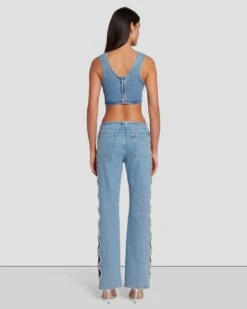 7 For All Mankind 7FAM X ADR Cropped Top In Vibe -7 For All Mankind 7U760120 VBE 4