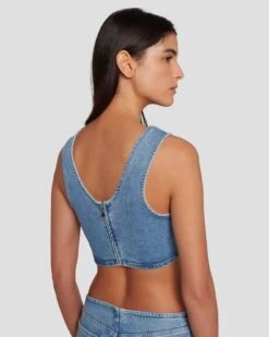 7 For All Mankind 7FAM X ADR Cropped Top In Vibe -7 For All Mankind 7U760120 VBE 5