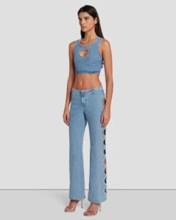 7 For All Mankind 7FAM X ADR Cropped Top In Vibe -7 For All Mankind 7U760120 VBE 6