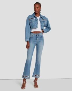 7 For All Mankind 7FAM X ADR High Waist Slim Kick In Vibe