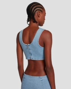 7 For All Mankind 7FAM X ADR Denim Dress In Babe -7 For All Mankind 7U764120 BB1 3