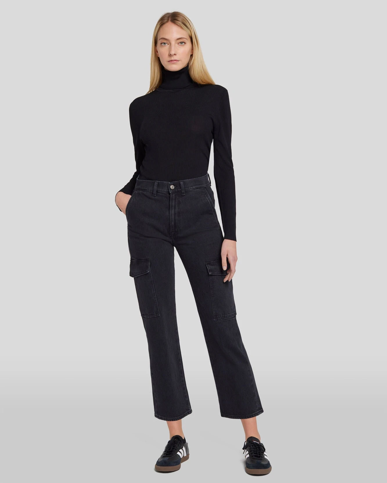 7 For All Mankind Logan Cropped Cargo Jean In Collide 3 7 For All Mankind Logan Cropped Cargo Jean In Collide