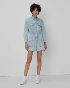 7 For All Mankind Surplus Romper In Tuberose -7 For All Mankind 7U861545 TU3 04