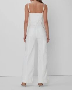 7 For All Mankind Bustier Jumpsuit In White -7 For All Mankind 7U863595 WHT 03