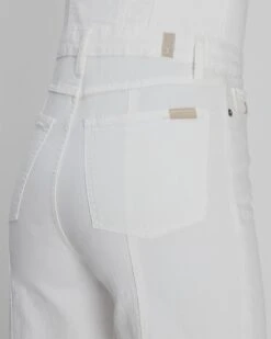 7 For All Mankind Bustier Jumpsuit In White -7 For All Mankind 7U863595 WHT 04
