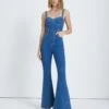 7 For All Mankind Beauty Denim Mega Flare Jumpsuit In Diana -7 For All Mankind 7U887478 DID 1