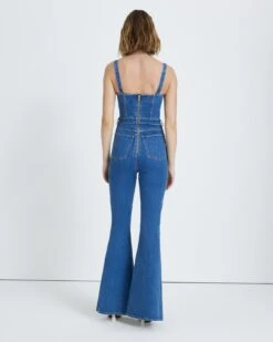 7 For All Mankind Beauty Denim Mega Flare Jumpsuit In Diana 9 7 For All Mankind Beauty Denim Mega Flare Jumpsuit In Diana -7 For All Mankind 7U887478 DID 4