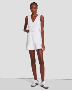 7 For All Mankind Pocket Dress In Brilliant White 13 7 For All Mankind Pocket Dress In Brilliant White -7 For All Mankind 7U897672 BW4 6