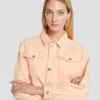 7 For All Mankind Cropped Trucker Jacket In Prairie Sunset -7 For All Mankind 7U939295 PS3 0167 D1