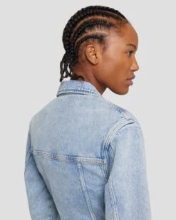 7 For All Mankind MANKIND Tailored Trucker Jacket In Ode To 12 7 For All Mankind MANKIND Tailored Trucker Jacket In Ode To -7 For All Mankind 7U945C10 OD2 5