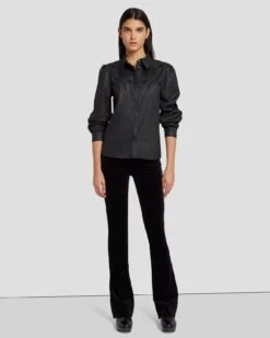 7 For All Mankind Coated Western Shirt In Rabbit Hole -7 For All Mankind 7U997C48 RBD 3