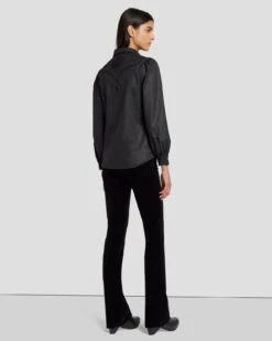 7 For All Mankind Coated Western Shirt In Rabbit Hole -7 For All Mankind 7U997C48 RBD 4