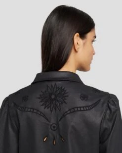 7 For All Mankind Coated Western Shirt In Rabbit Hole -7 For All Mankind 7U997C48 RBD 5