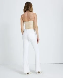 7 For All Mankind Kimmie Bootcut In Clean White -7 For All Mankind 7b168efa1271e7680ade9bc78af6acce