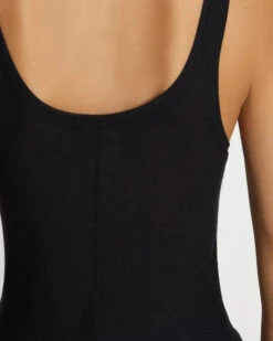 7 For All Mankind Basic Scoop Tank In Jet Set -7 For All Mankind 7n308c43 jet 3 edit