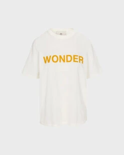 7 For All Mankind Wonder Graphic Tee In White