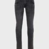 7 For All Mankind Luxe Sport X Stretch Tek Stacked Skinny In Borrego Black