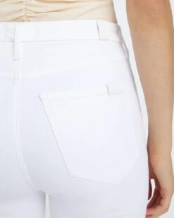 7 For All Mankind No Filter Ultra High Rise Skinny Kick In Clean White -7 For All Mankind 7u099569 clw 3