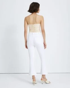 7 For All Mankind No Filter Ultra High Rise Skinny Kick In Clean White -7 For All Mankind 7u099569 clw 4