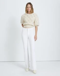 7 For All Mankind Easy Boot In Clean White