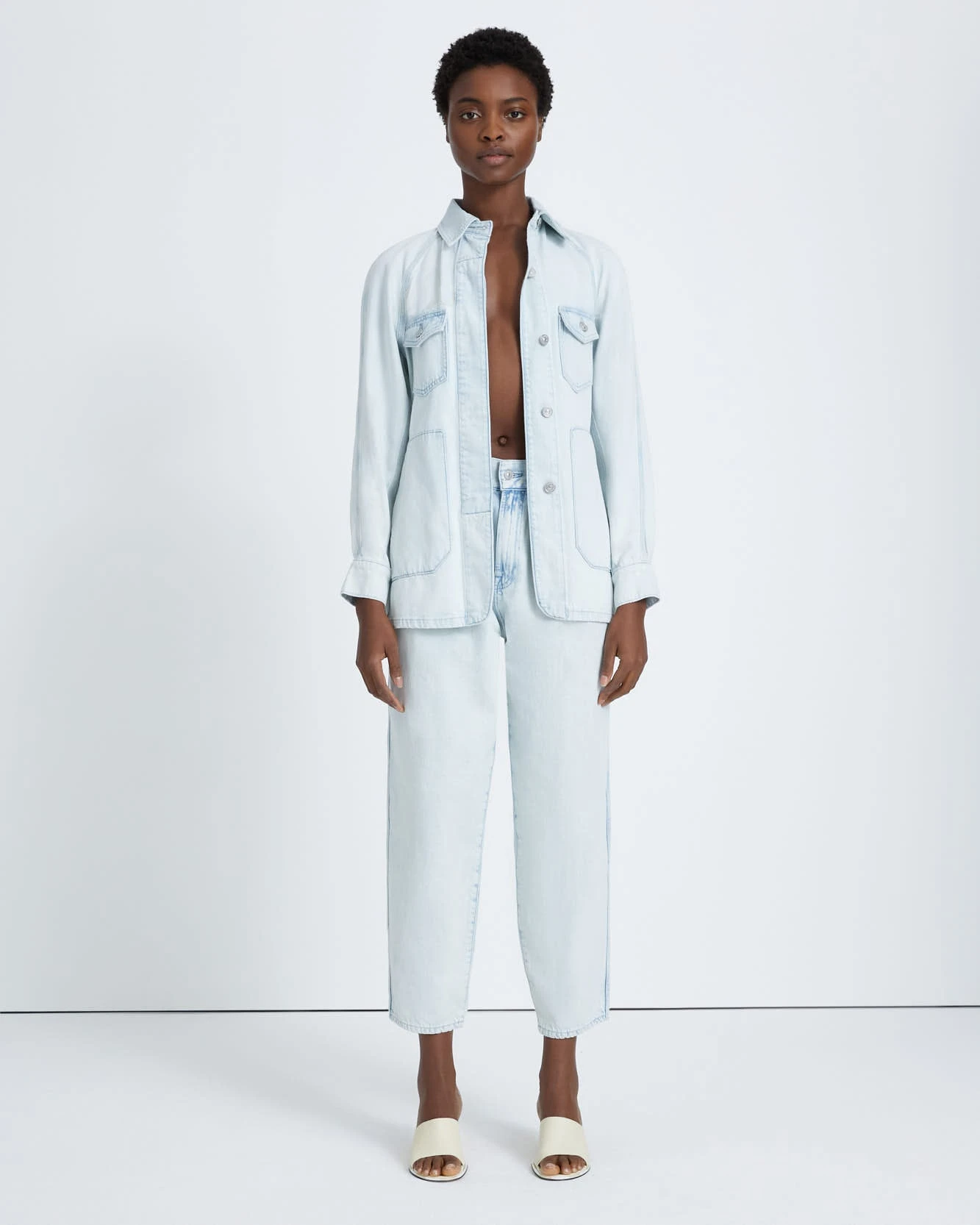 7 For All Mankind Denim Field Jacket In Isadora 4 7 For All Mankind Denim Field Jacket In Isadora - Image 2