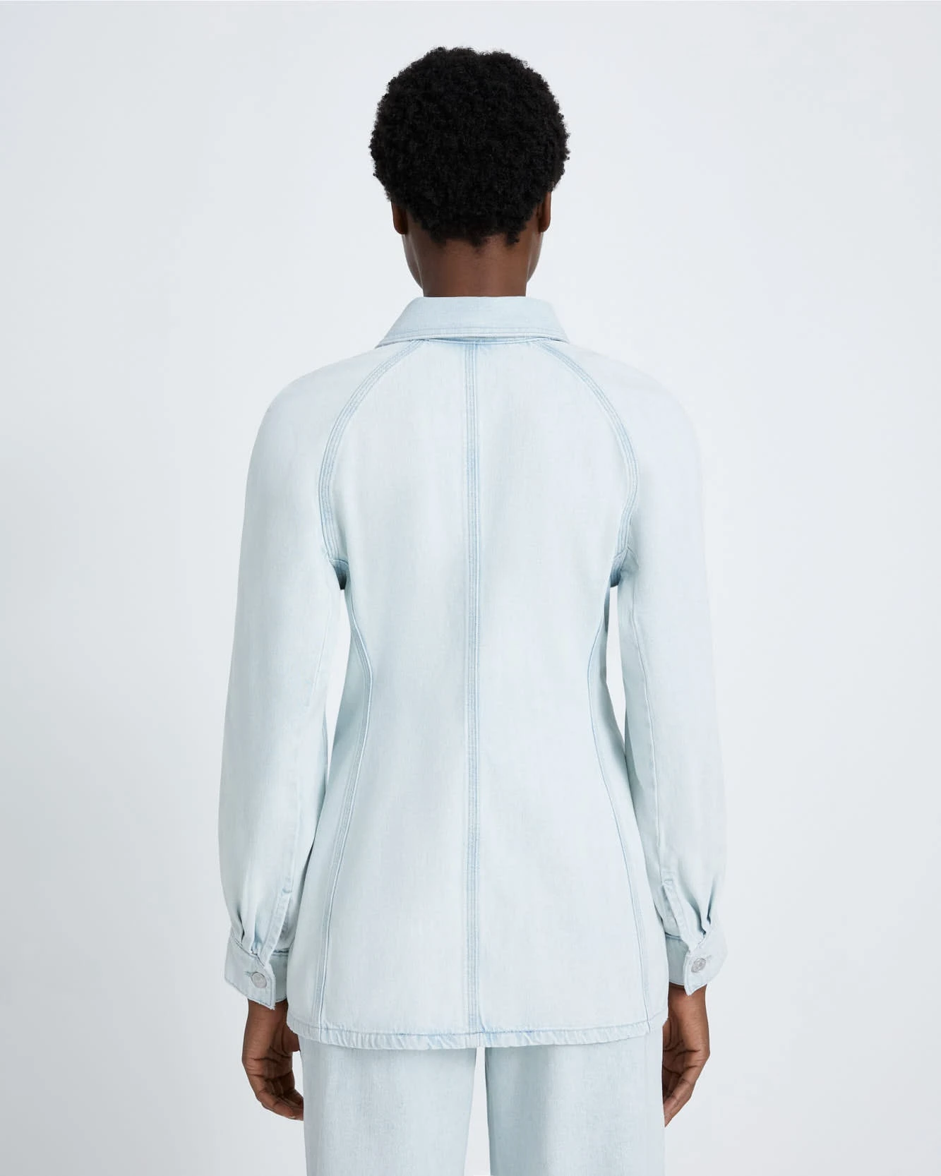 7 For All Mankind Denim Field Jacket In Isadora 6 7 For All Mankind Denim Field Jacket In Isadora - Image 4