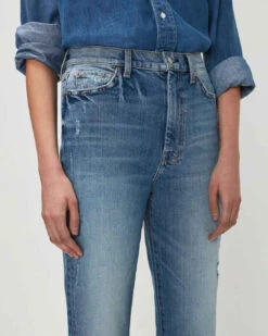 7 For All Mankind Beauty Denim Ultra High Rise Dojo In Fig Leaf -7 For All Mankind 83c353b9365cc15cc79f58d53d0d7935