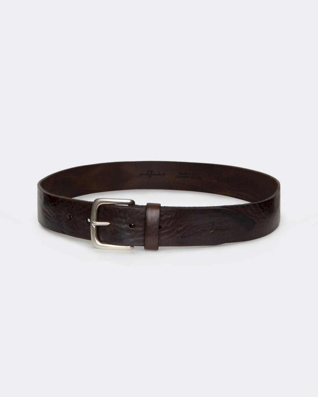 7 For All Mankind Timeless Leather Belt In Brown 5 7 For All Mankind Timeless Leather Belt In Brown - Image 3