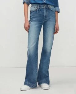 7 For All Mankind Beauty Denim Ultra High Rise Dojo In Fig Leaf -7 For All Mankind 8aeb2a59a7f382eb0abda15665317098