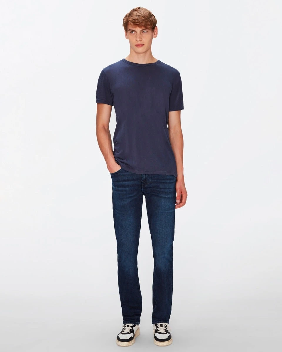 7 For All Mankind Featherweight Cotton Tee In Navy 4 7 For All Mankind Featherweight Cotton Tee In Navy - Image 2