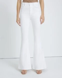 7 For All Mankind Mega Flare Jean In Clean White -7 For All Mankind 8f19c07b25f68cddcd62b120d6eaf6c0