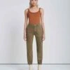 7 For All Mankind Darted Boyfriend Jogger In Coated Olive -7 For All Mankind 901ad8563487f203843579a2defd993a