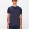 7 For All Mankind Featherweight Cotton Tee In Navy -7 For All Mankind 91d08c52e607043a627bd3bb15ae7336
