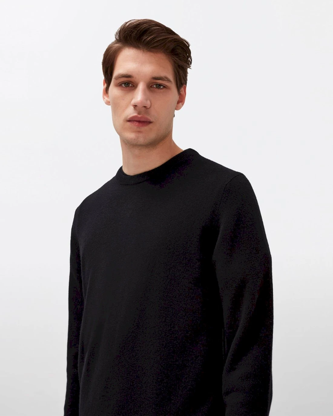 7 For All Mankind Cashmere Crew In Black 4 7 For All Mankind Cashmere Crew In Black - Image 2