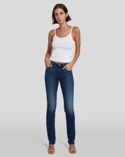 7 For All Mankind B(air) Denim Kimmie Straight In Fate