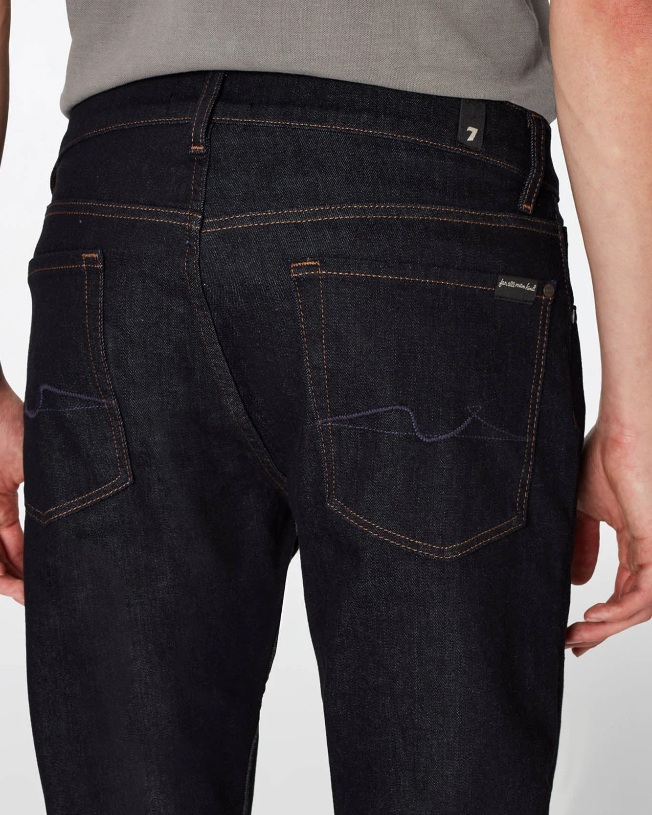 7 For All Mankind Luxe Performance Straight In Rinse Blue 6 7 For All Mankind Luxe Performance Straight In Rinse Blue - Image 4