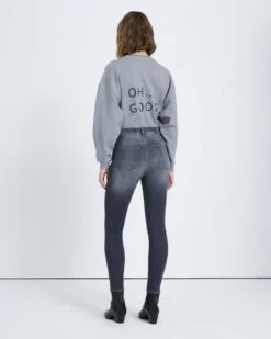 7 For All Mankind B(air) High Waist Ankle Skinny In Grey -7 For All Mankind a2c3cb1ca0a4fa96fc258e754115d4a7