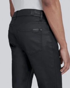 7 For All Mankind Coated Slimmy Tapered In Black -7 For All Mankind b101c93ec87470aff14839f2dfadf752